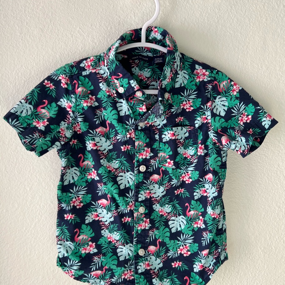Tropical Print Kids Shirt